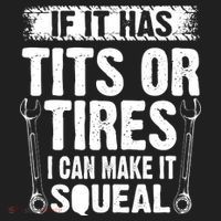 Tits Or Tires I Can Make It Squeal Golf Towel thumb 3