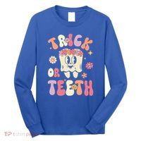 Trick Or Teeth Funny Dental Halloween Floral Ghost Dentist Great Gift Long Sleeve Shirt thumb 0