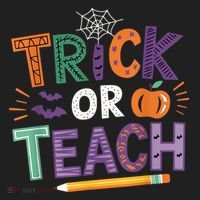 Trick Or Teach Halloween Retro Pumpkin Teacher Beanie thumb 2