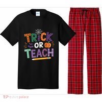 Trick Or Teach Halloween Retro Pumpkin Teacher Pajama Set thumb 0