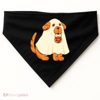 Trick Or Treat Dog Cute Halloween USA-Made Doggie Bandana thumb 0