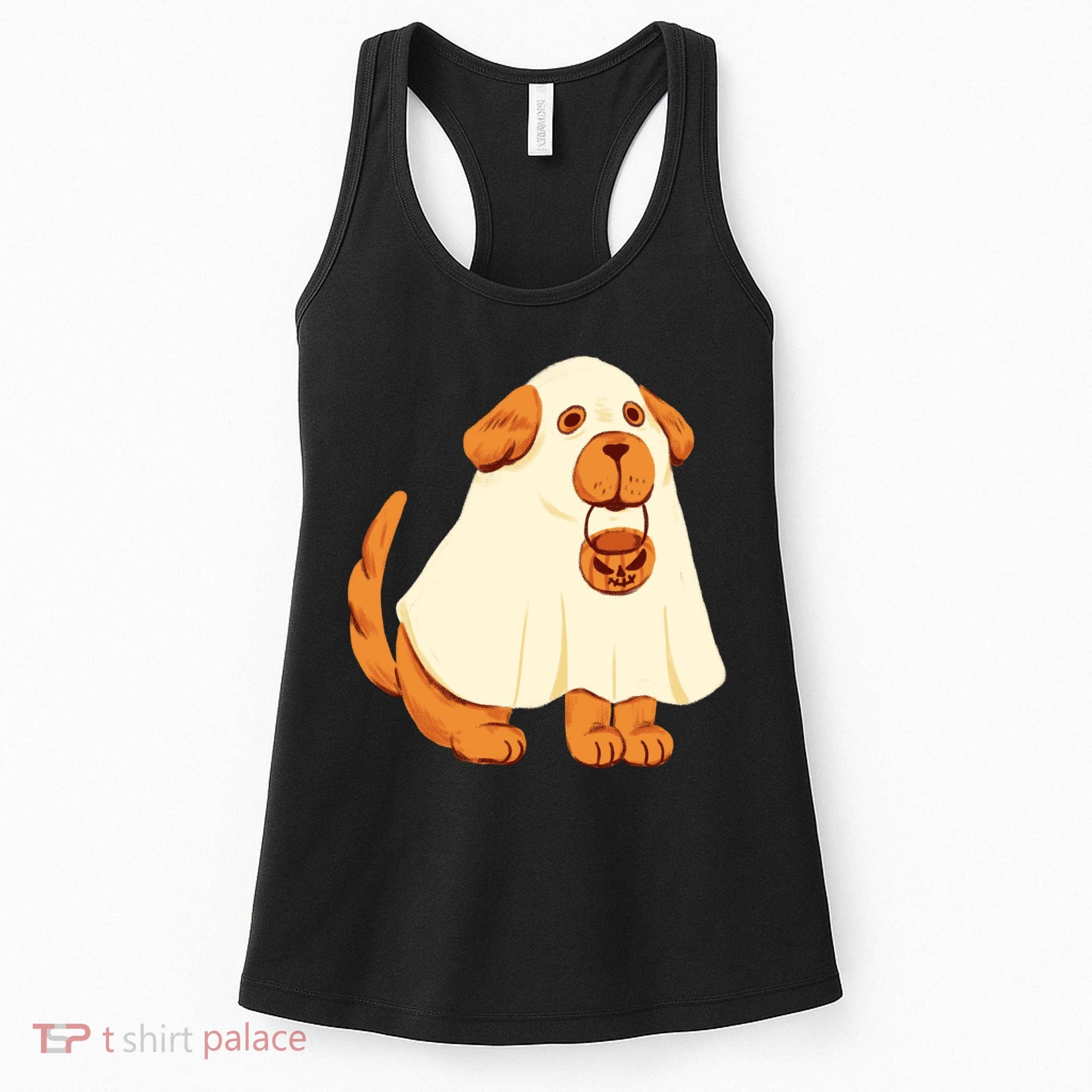 Trick Or Treat Dog Cute Halloween Women's Tank Top