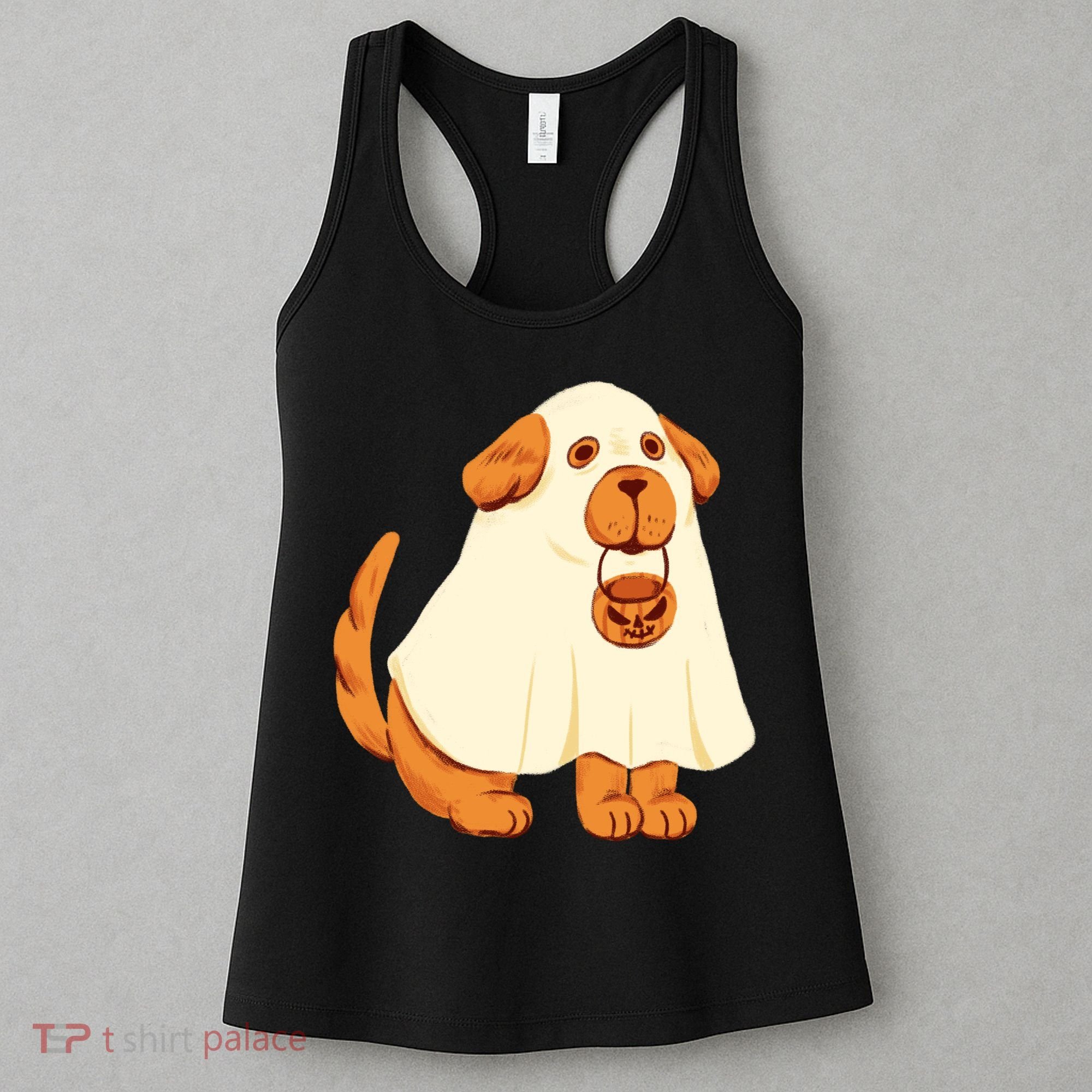 Trick Or Treat Dog Cute Halloween Women's Tank Top