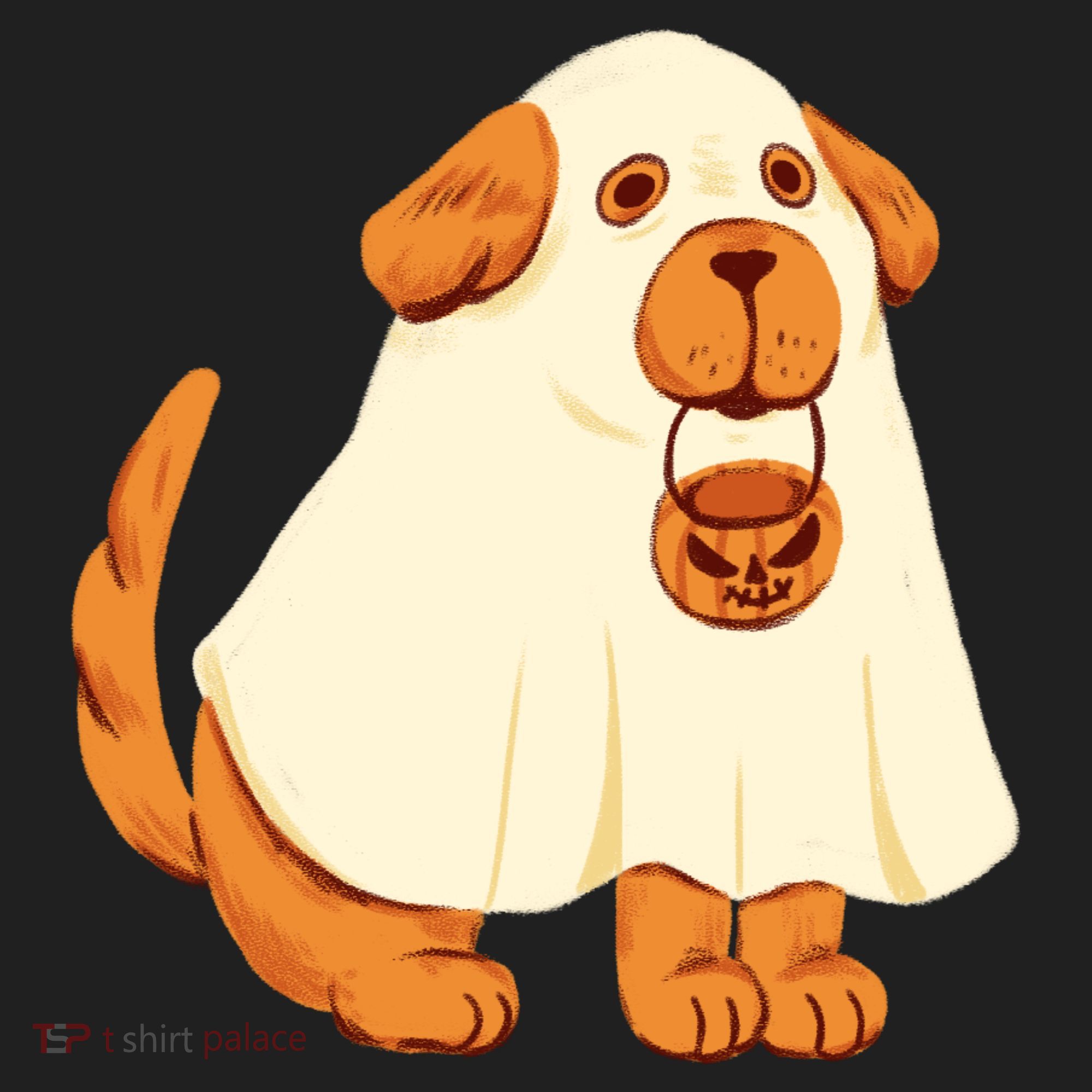 Trick Or Treat Dog Cute Halloween Golf Towel