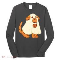 Trick Or Treat Dog Cute Halloween Long Sleeve Shirt thumb 0