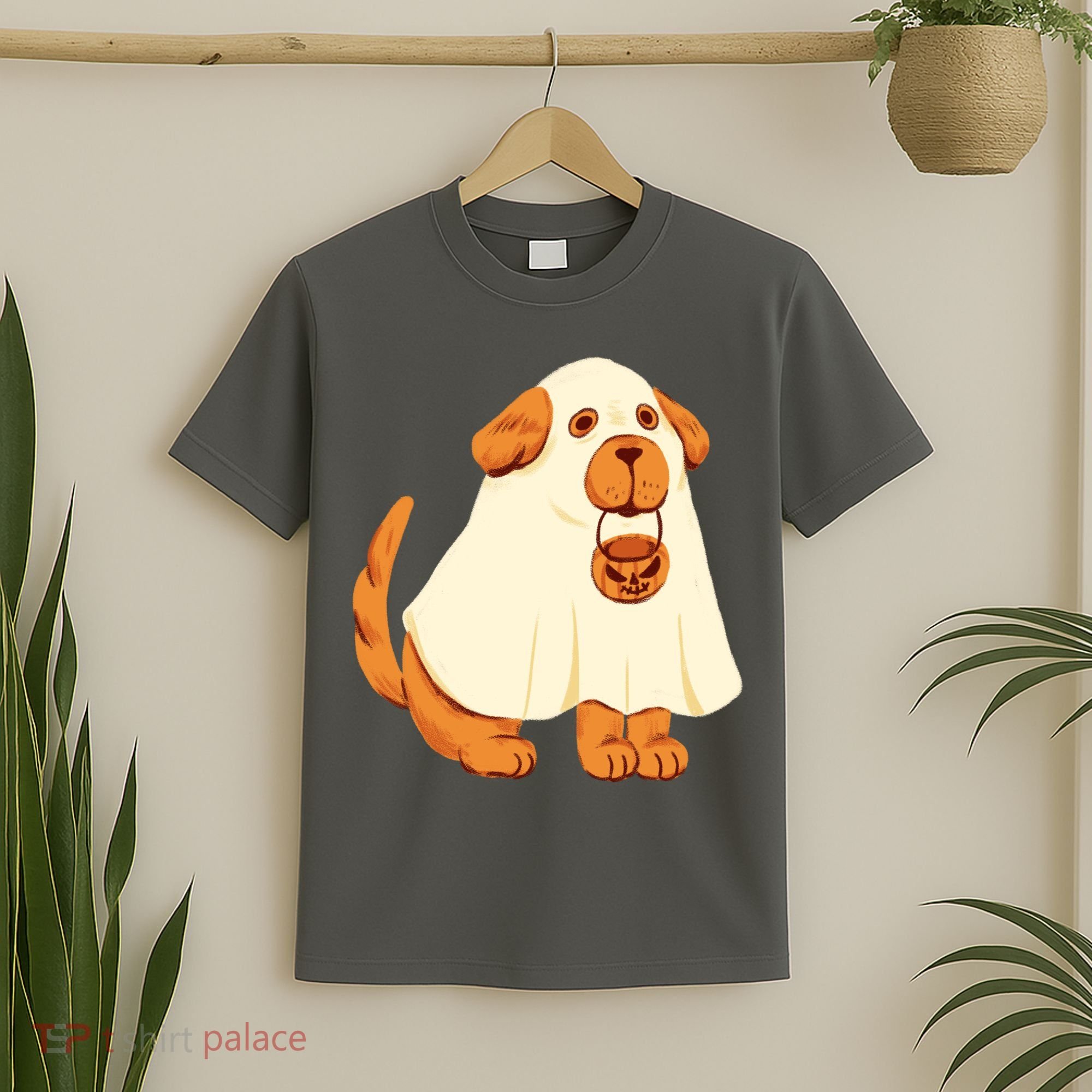 Trick Or Treat Dog Cute Halloween T-Shirt