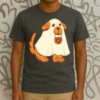 Trick Or Treat Dog Cute Halloween T-Shirt thumb 3