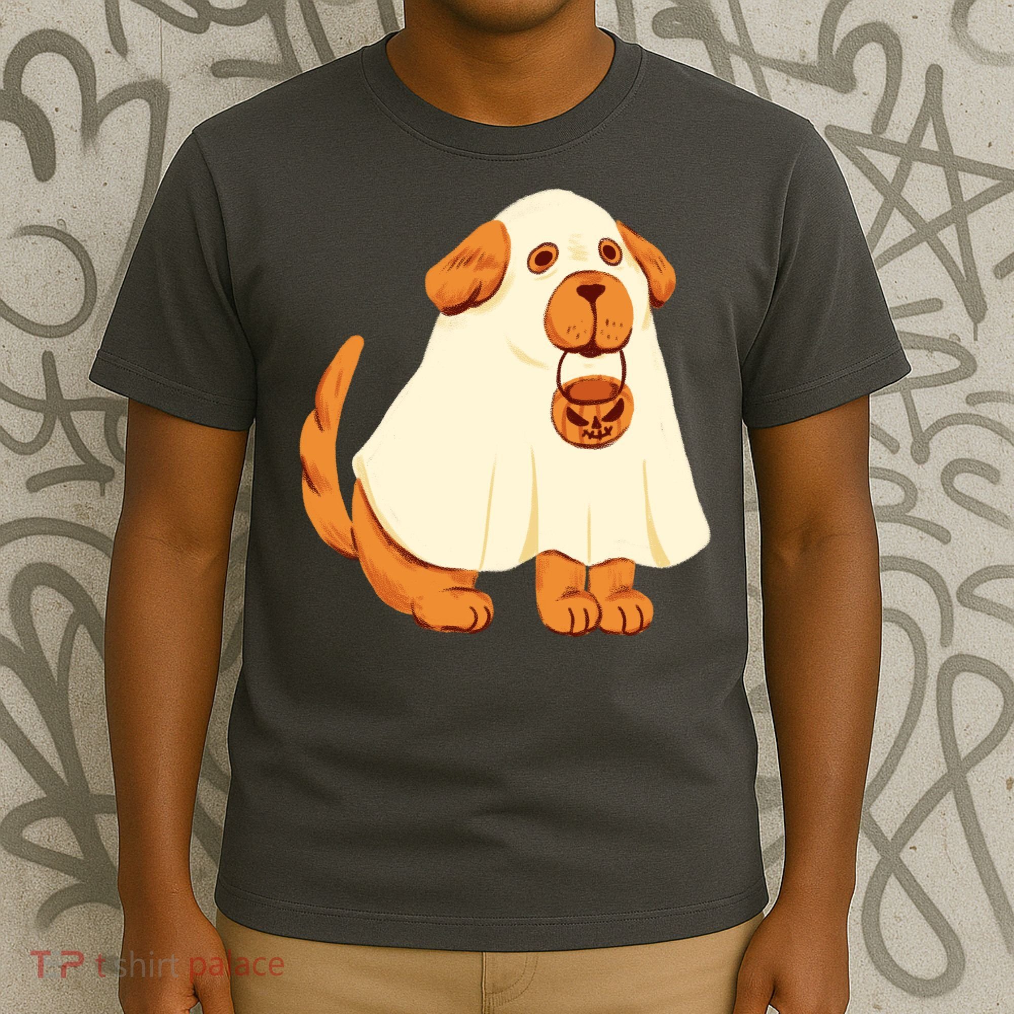 Trick Or Treat Dog Cute Halloween T-Shirt