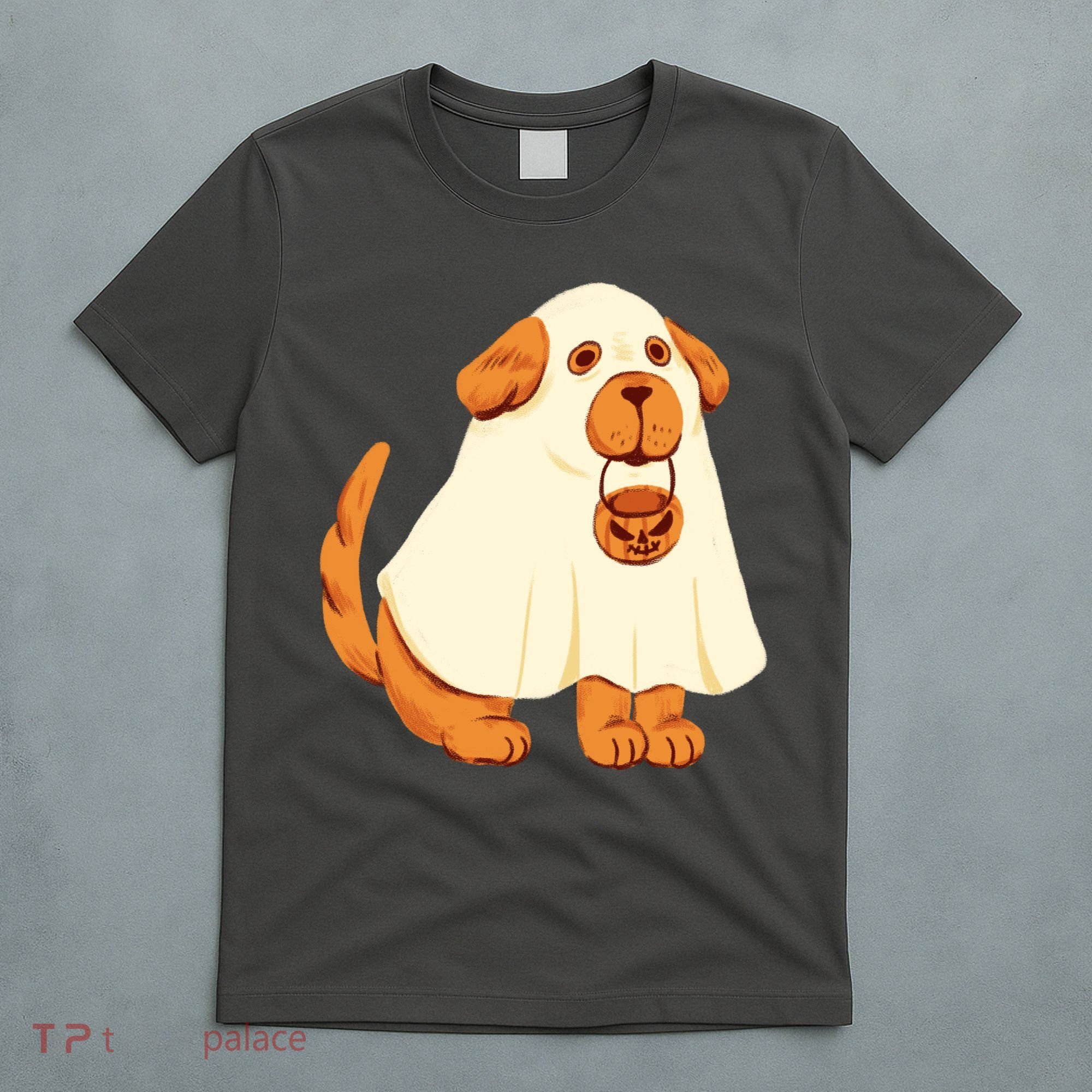 Trick Or Treat Dog Cute Halloween T-Shirt