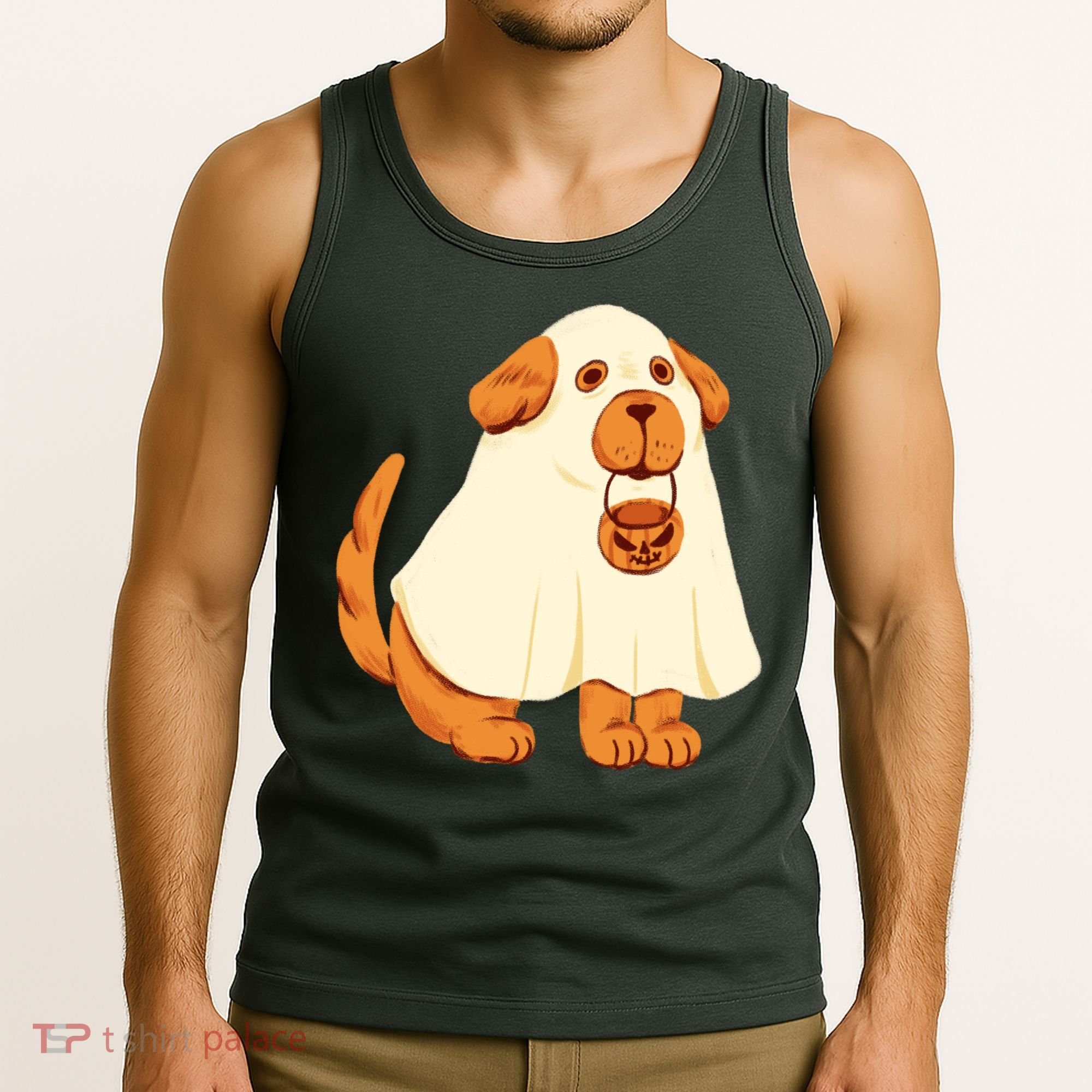 Trick Or Treat Dog Cute Halloween Tank Top