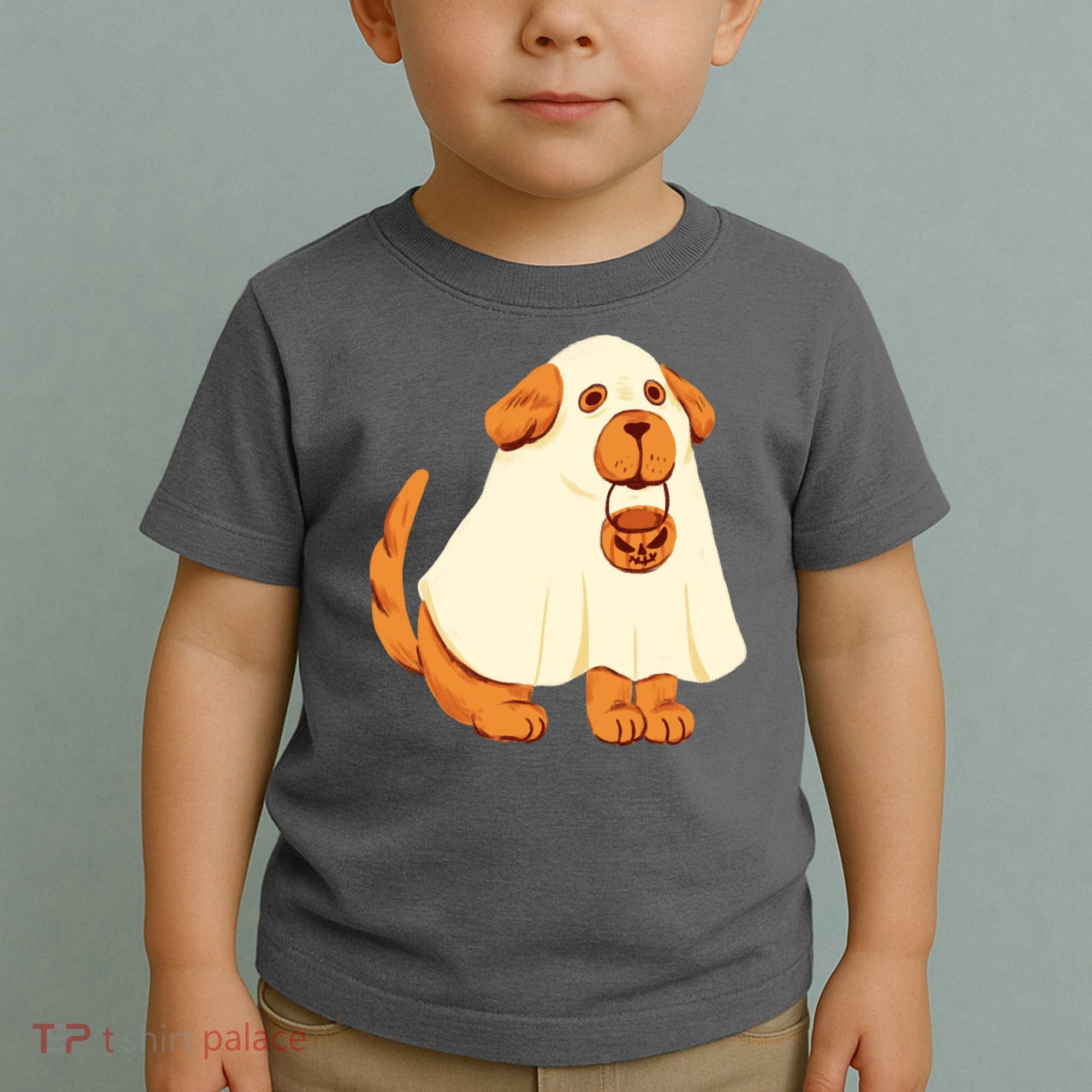 Trick Or Treat Dog Cute Halloween Toddler T-Shirt