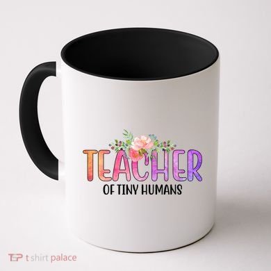 Teacher Of Tiny Humans Floral Coffee Mug