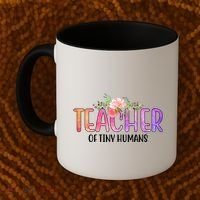 Teacher Of Tiny Humans Floral Coffee Mug thumb 2
