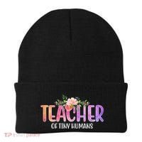 Teacher Of Tiny Humans Floral Beanie thumb 0