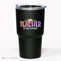 Teacher Of Tiny Humans Floral Tumbler thumb 0