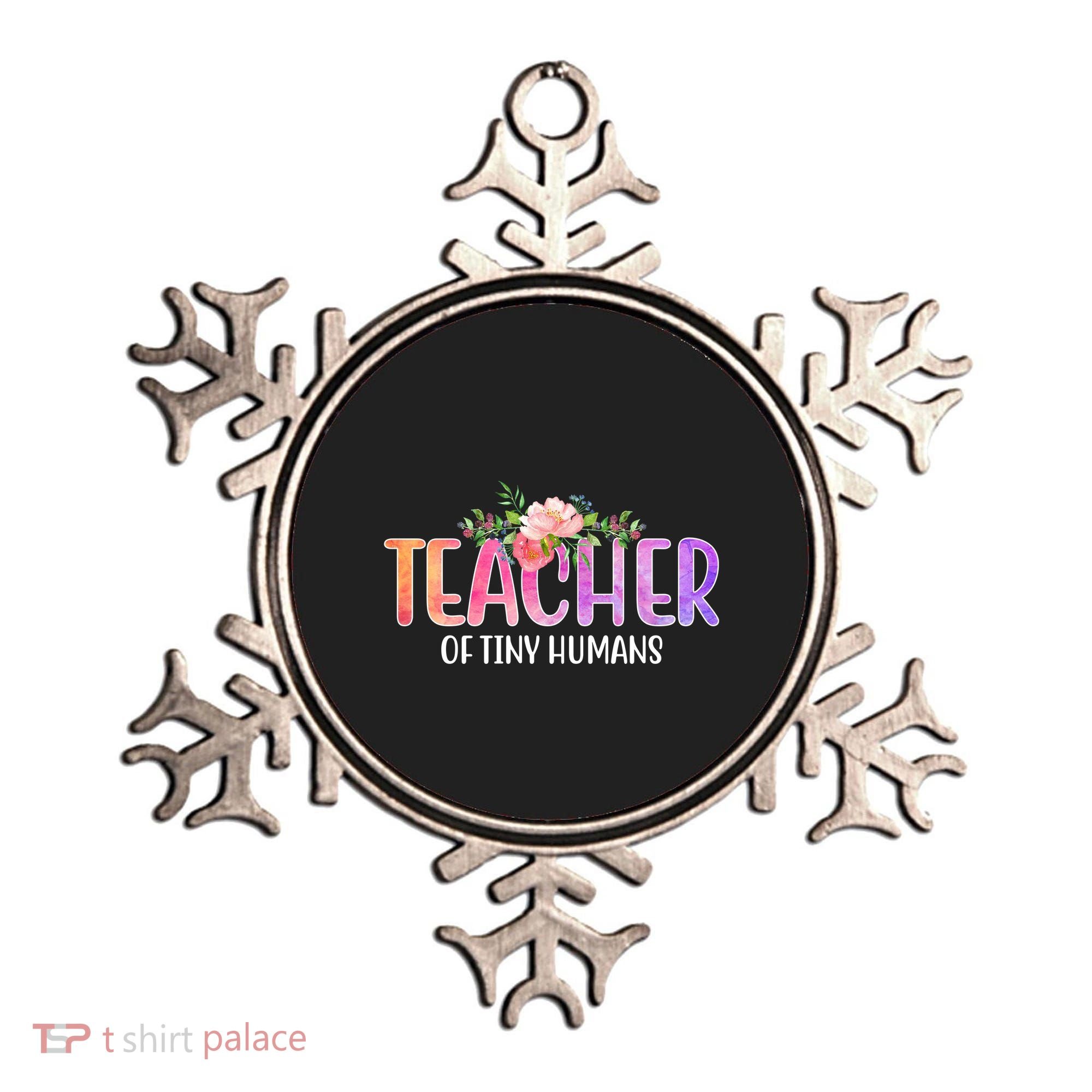 Teacher Of Tiny Humans Floral Ornament