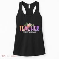 Teacher Of Tiny Humans Floral Women's Tank Top thumb 0