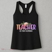 Teacher Of Tiny Humans Floral Women's Tank Top thumb 3