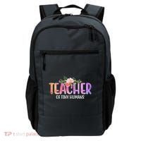 Teacher Of Tiny Humans Floral Backpack thumb 0