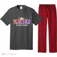 Teacher Of Tiny Humans Floral Pajama Set thumb 0