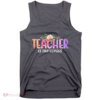 Teacher Of Tiny Humans Floral Tank Top thumb 0