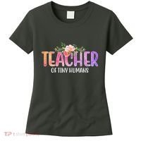 Teacher Of Tiny Humans Floral Women's T-Shirt thumb 0