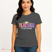 Teacher Of Tiny Humans Floral Women's T-Shirt thumb 4