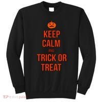 Keep Calm And Trick Or Treat Sweatshirt thumb 0