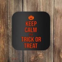Keep Calm And Trick Or Treat Coaster thumb 0