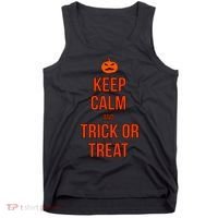Keep Calm And Trick Or Treat Tank Top thumb 0