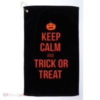 Keep Calm And Trick Or Treat Golf Towel thumb 0