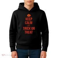 Keep Calm And Trick Or Treat Kids Hoodie thumb 4