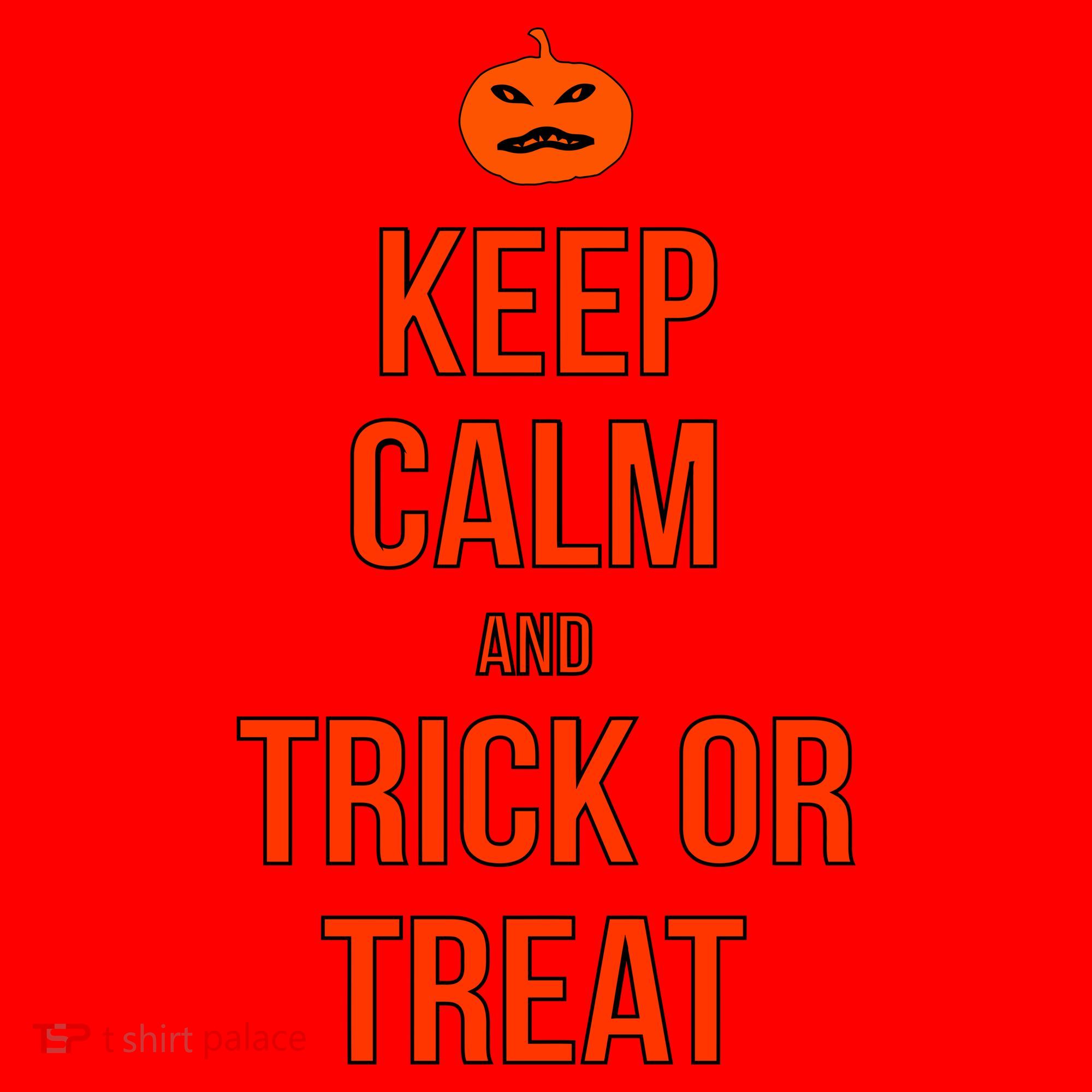 Keep Calm And Trick Or Treat Santa Hat