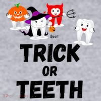 Trick Or Teeth Funny Tooth Dental Squad Halloween Costume Great Gift Women's Sweatshirt thumb 2