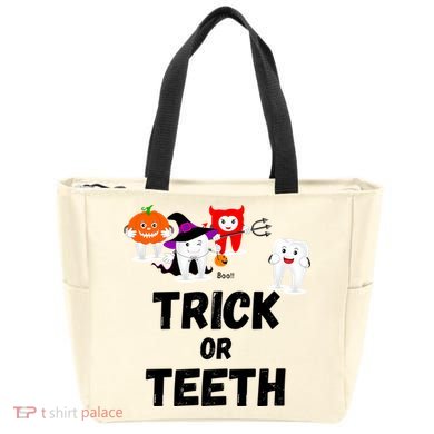 Trick Or Teeth Funny Tooth Dental Squad Halloween Costume Great Gift Tote Bag