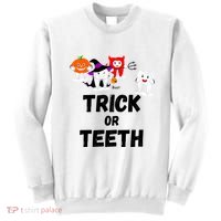 Trick Or Teeth Funny Tooth Dental Squad Halloween Costume Great Gift Sweatshirt thumb 0