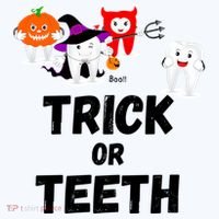Trick Or Teeth Funny Tooth Dental Squad Halloween Costume Great Gift Sweatshirt thumb 3