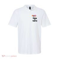 Trick Or Teeth Funny Tooth Dental Squad Halloween Costume Great Gift Polo thumb 0