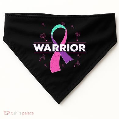Thyroid Or Thyroid Awareness Or Thyroid Cancer Warrior Cute Gift USA-Made Doggie Bandana