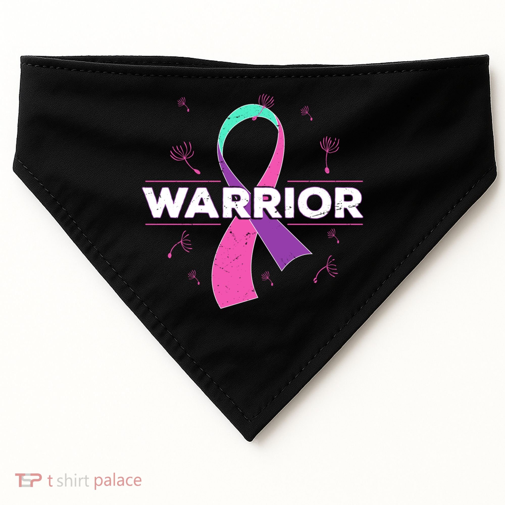 Thyroid Or Thyroid Awareness Or Thyroid Cancer Warrior Cute Gift USA-Made Doggie Bandana