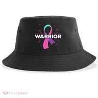 Thyroid Or Thyroid Awareness Or Thyroid Cancer Warrior Cute Gift Sustainable Bucket Hat thumb 0
