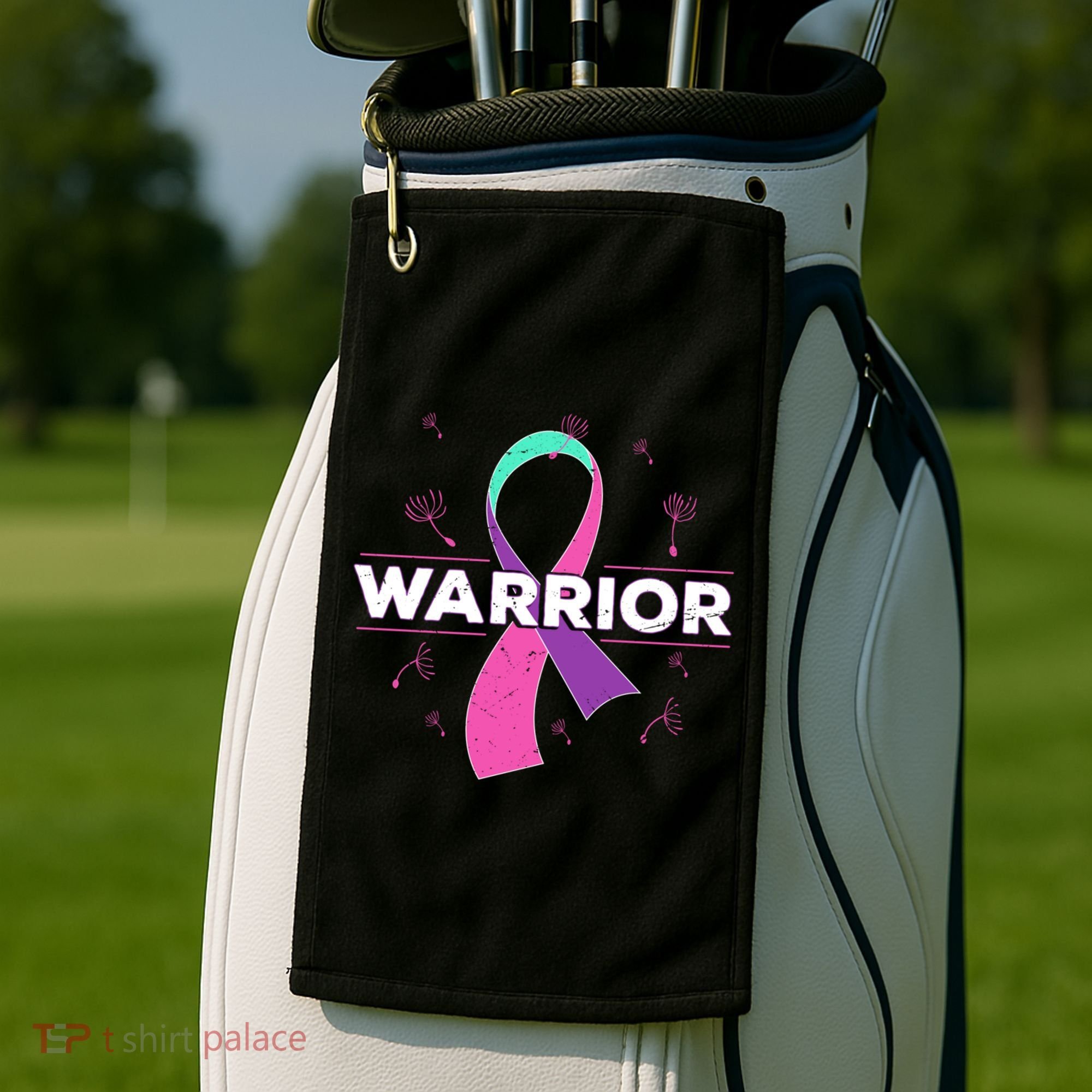 Thyroid Or Thyroid Awareness Or Thyroid Cancer Warrior Cute Gift Golf Towel