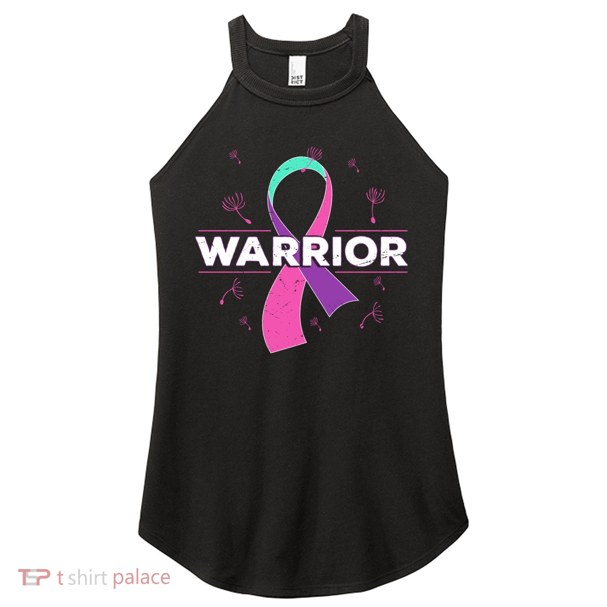 Thyroid Or Thyroid Awareness Or Thyroid Cancer Warrior Cute Gift Women's Perfect Tri Rocker Tank