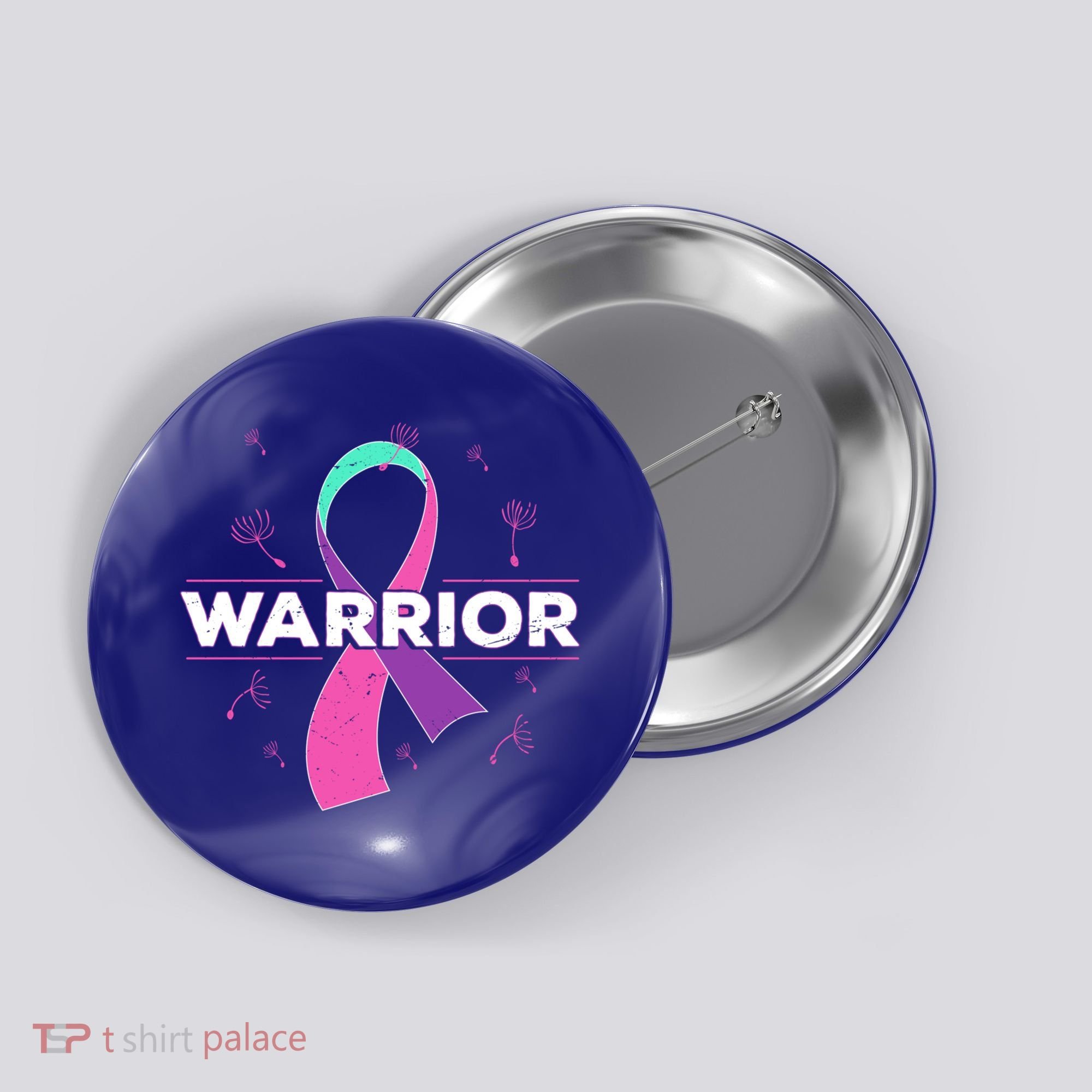 Thyroid Or Thyroid Awareness Or Thyroid Cancer Warrior Cute Gift Button