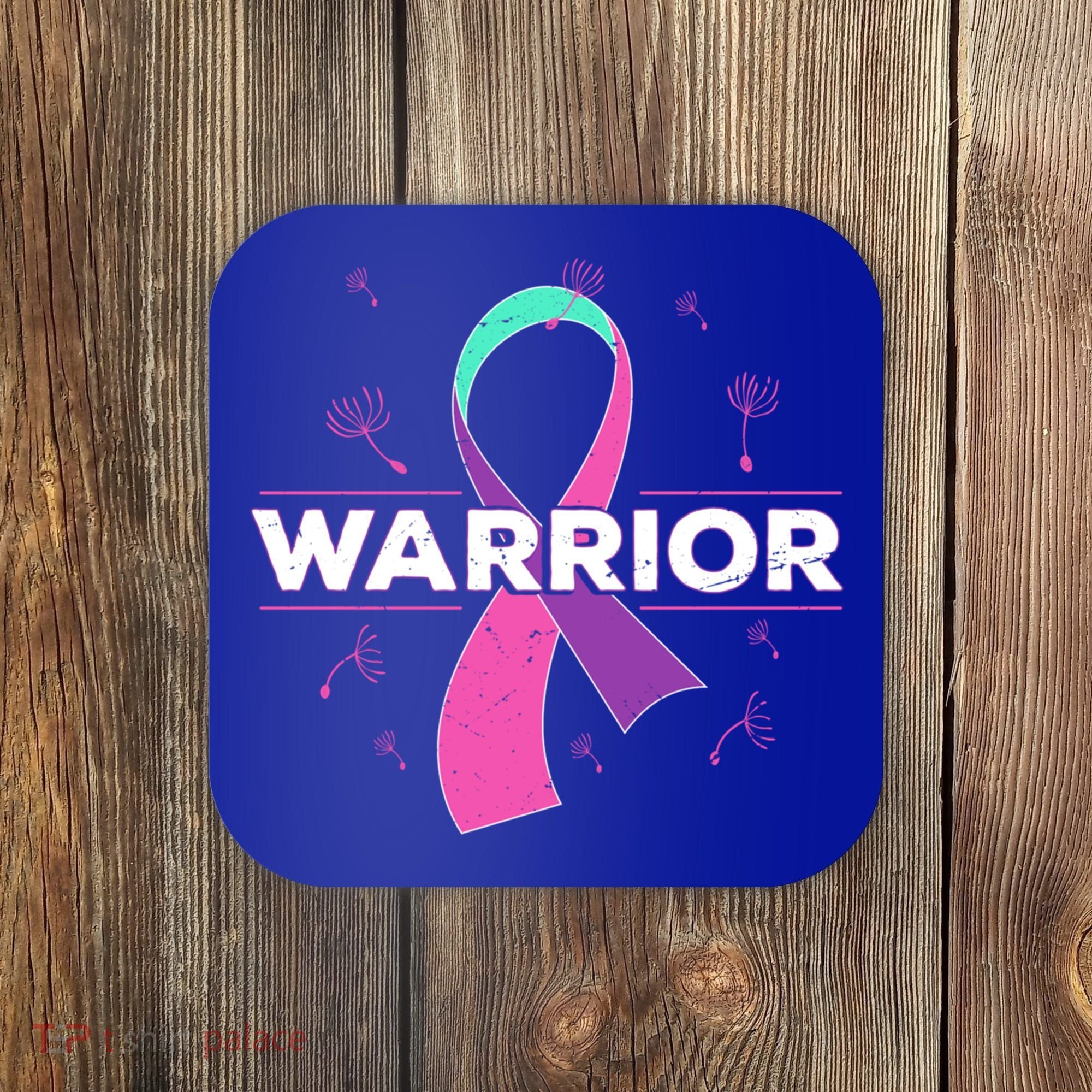 Thyroid Or Thyroid Awareness Or Thyroid Cancer Warrior Cute Gift Coaster