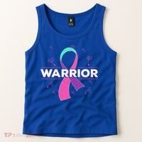 Thyroid Or Thyroid Awareness Or Thyroid Cancer Warrior Cute Gift Tank Top thumb 2
