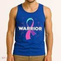 Thyroid Or Thyroid Awareness Or Thyroid Cancer Warrior Cute Gift Tank Top thumb 3