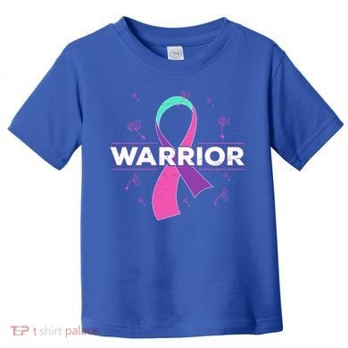 Thyroid Or Thyroid Awareness Or Thyroid Cancer Warrior Cute Gift Toddler T-Shirt