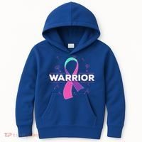 Thyroid Or Thyroid Awareness Or Thyroid Cancer Warrior Cute Gift Kids Hoodie thumb 0