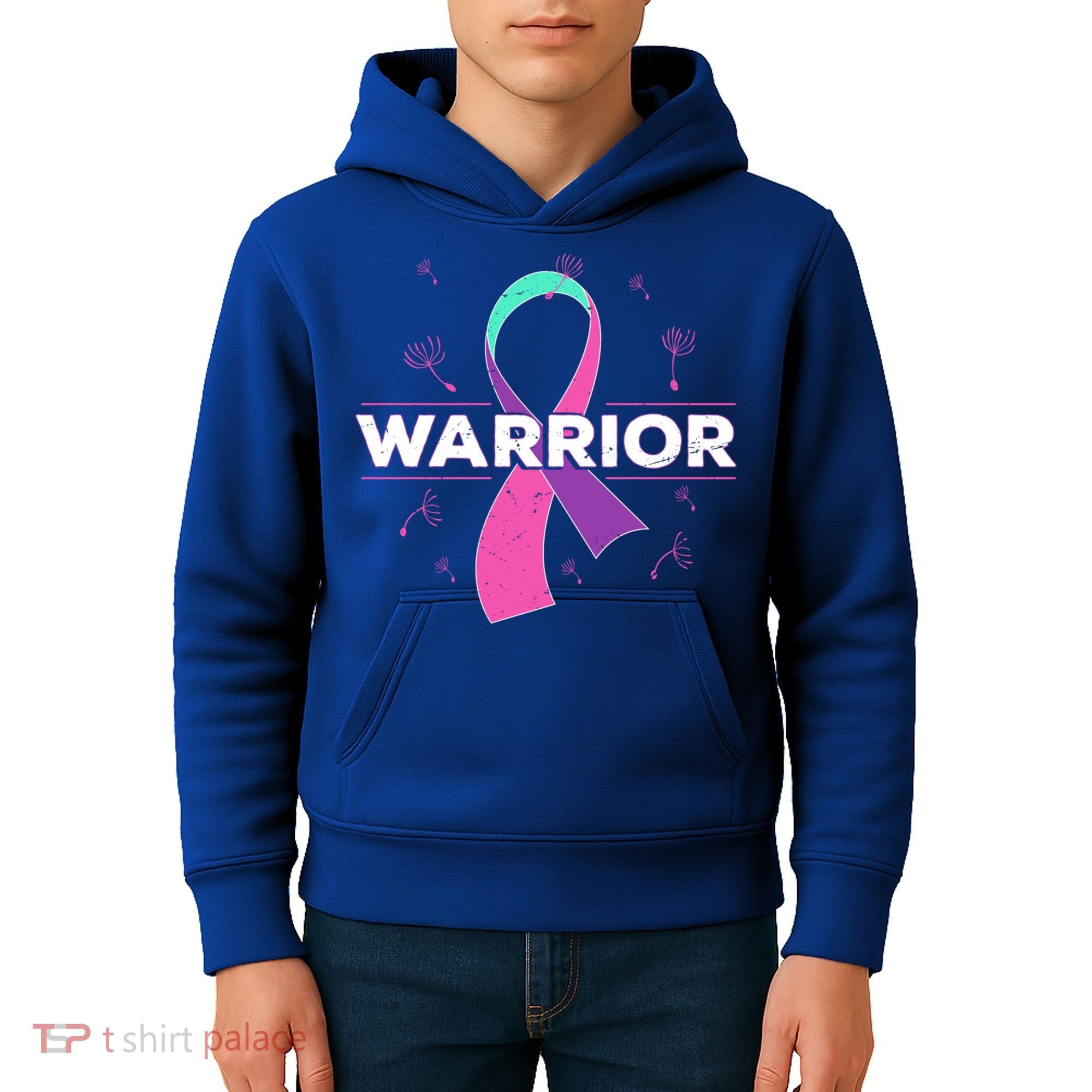 Thyroid Or Thyroid Awareness Or Thyroid Cancer Warrior Cute Gift Kids Hoodie